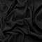 Midnight Black Semi-Opaque Slubbed Jersey Knit Fabric By the Yard